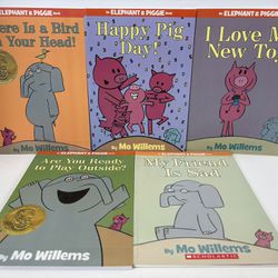 Lot of 5 Elephant & Piggie Paperbacks Books by Mo Willems