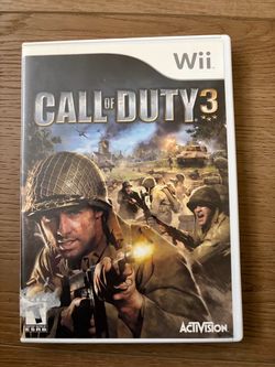 Nintendo Wii call of duty 3