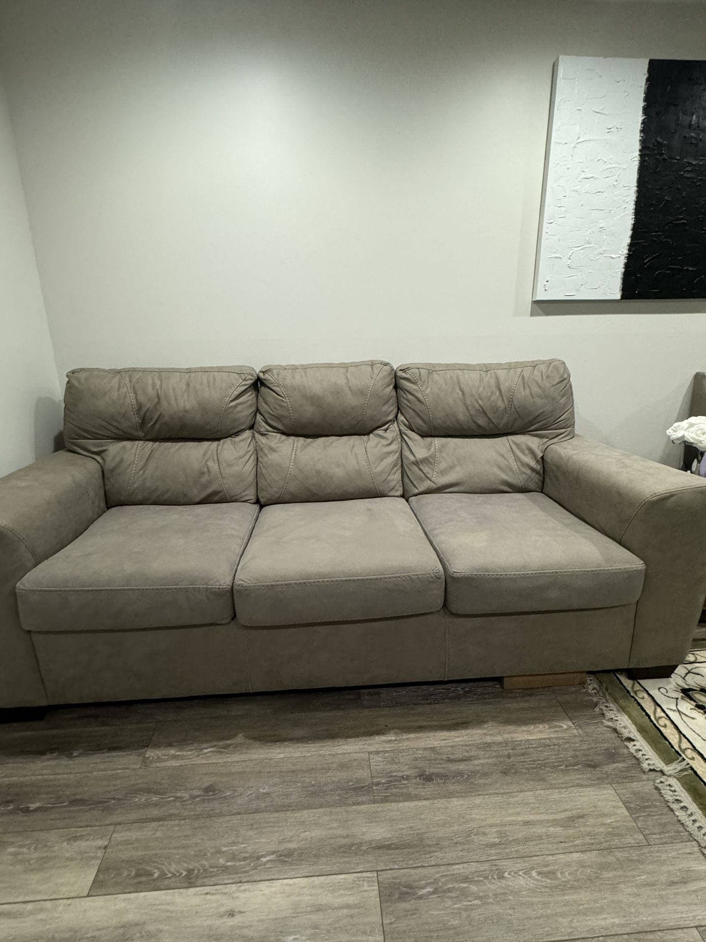 2 Tan Sofas