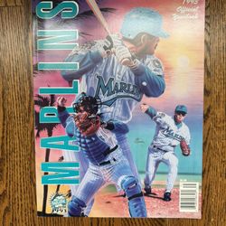 1993 FLORIDA MARLINS INAUGURAL FIRST YEAR OFFICIAL YEARBOOK 