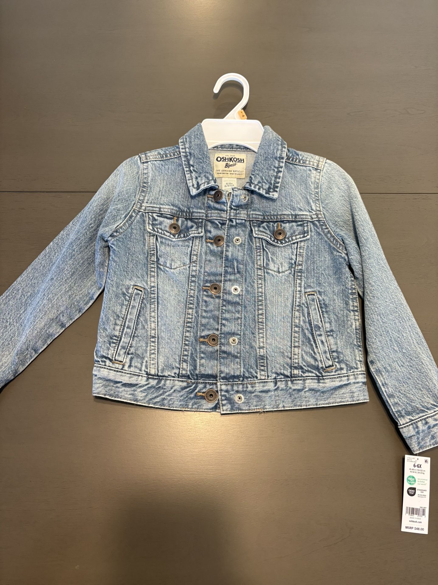 New Oshkosh Denim Jacket 6x