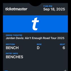 Jordan Davis Tickets 🎫  LA 