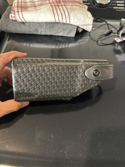 Safariland Taser Tazer Holster Basket Weave Left Hand Side Locking 