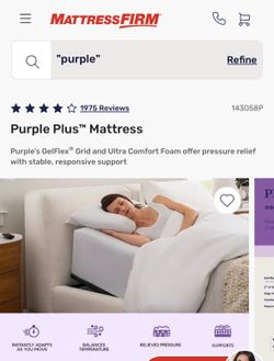 Purple Queen mattress super comfy pickup ASAP!
