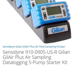 Sensidyne Gilian GilAir Plus Air Sampling Datalogging 5-Pump Kit