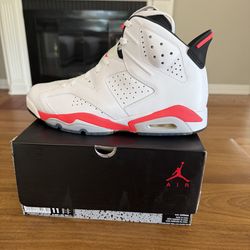 Jordan 6 retro white infrared black