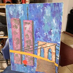 Twin Towers Painting  9-02
