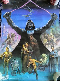 Vintage Star Wars Empire Strikes Back Poster 1980