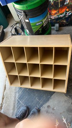 15-cube stackable shoe organizer