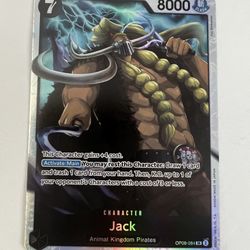 One Piece Two Legends Jack Foil SR Card # OP08-084