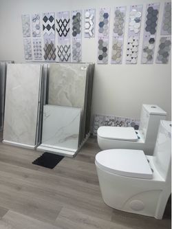 Toilet and Tile