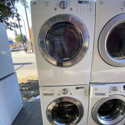 ☃️SET WASHER AND DRYER LG WHITE ☃️ ❄️SIDE BY SIDE-STACKABLE❄️ ✔️FREE DELIVERY ✔️