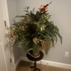 Ceramic Vase with Professional Flower Arrangement 
