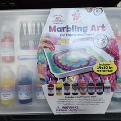 32pcs Marbling Art Kit For Fabric And Paper Use
