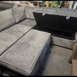 New Sleeper Sectional Couch! Includes Free Delivery 🚚! Free Assembly!