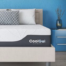 Classic Brands Cool Gel Chill Memory Foam 14-Inch King Mattress with 2 BONUS Pillows (OVER 50% Off Retail!)