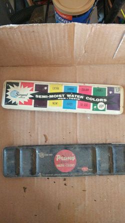 Very old water colors paint