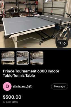 Prince Indoor Ping Pong Table Tournament 6800
