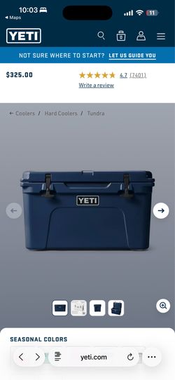 45 Yeti Hard Cooler