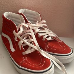 Vans Sk8-Hi Skate Shoe - Racing Red Youth 3.0