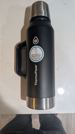 ThermoFlask 1.5L Insulated Thermal Bottle - Pitch Black