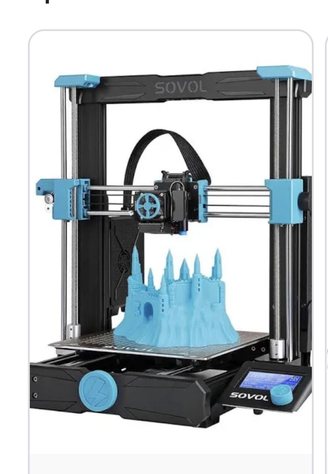 Sovol SV06 3D Printer Open Source with All Metal Hotend Planetary Dual Gear Direct Drive Extruder 25-Point Auto Leveling PEI Build Plate 32 Bit Silent
