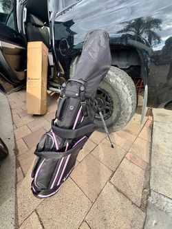 XDriveMax Golf Stand Bag Black Pink