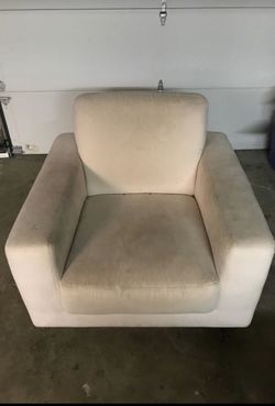 White Microsuede Chair