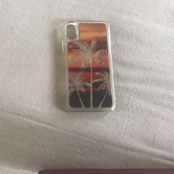 iPhone 10 Glitter Liquid Case