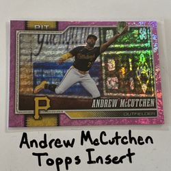 Andrew McCutchen Pittsburgh Pirates All-Star Outfielder Topps Short Print Insert Card. 