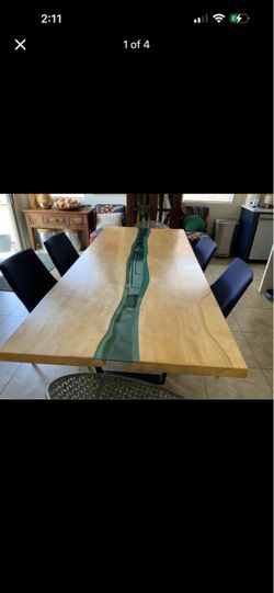 Live edge dining table