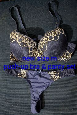 Push up bra & panty set size m