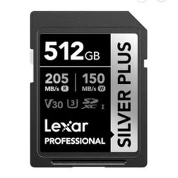 Lexar Silver Plus 512 GB SD Card