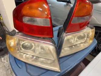 Audi headlights and taillights