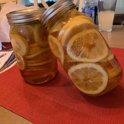 Lemon With Raw Honey. For Tea In The Morning .