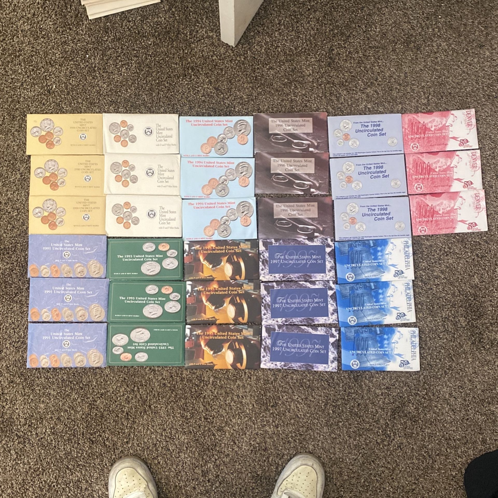 1990-99 Uncirculated Coin Sets