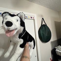 Giant husky plush deals