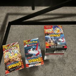 Pokémon Scarlet & Violet Surging Sparks Sealed Bundle – Booster Bundle + 2 Packs