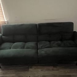 Emerald green couch