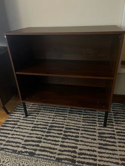 Wooden shelves