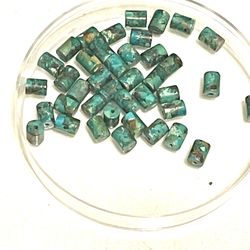Genuine 8mm Turquoise Tube Beads. 439.5