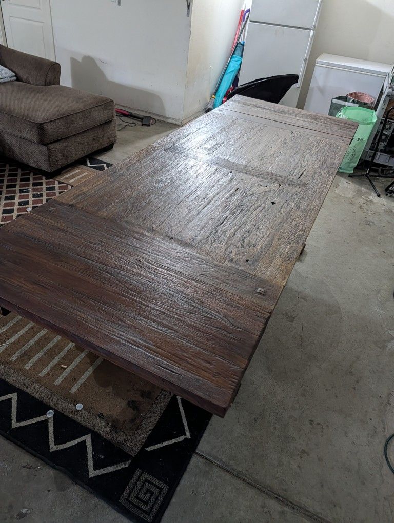 Large Wooden Dining Table