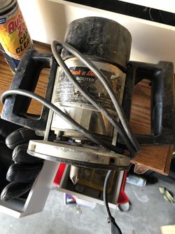 Black and decker router with bit