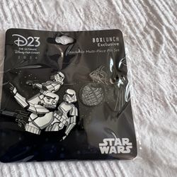 2024 D23 EXPO EXCLUSIVE BOXLUNCH STAR WARS DARTH VADER STORMTROOPERS ENAMEL PIN