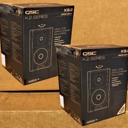 QSC K8 Powered Speaker K2.2 Series 2 x 8" PA Monitors 4000 Watts K8.2 Package 🚨 Payment Options Available 🚨 No Credit Needed 🚨 
