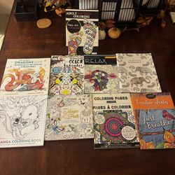 9 Adult Coloring books