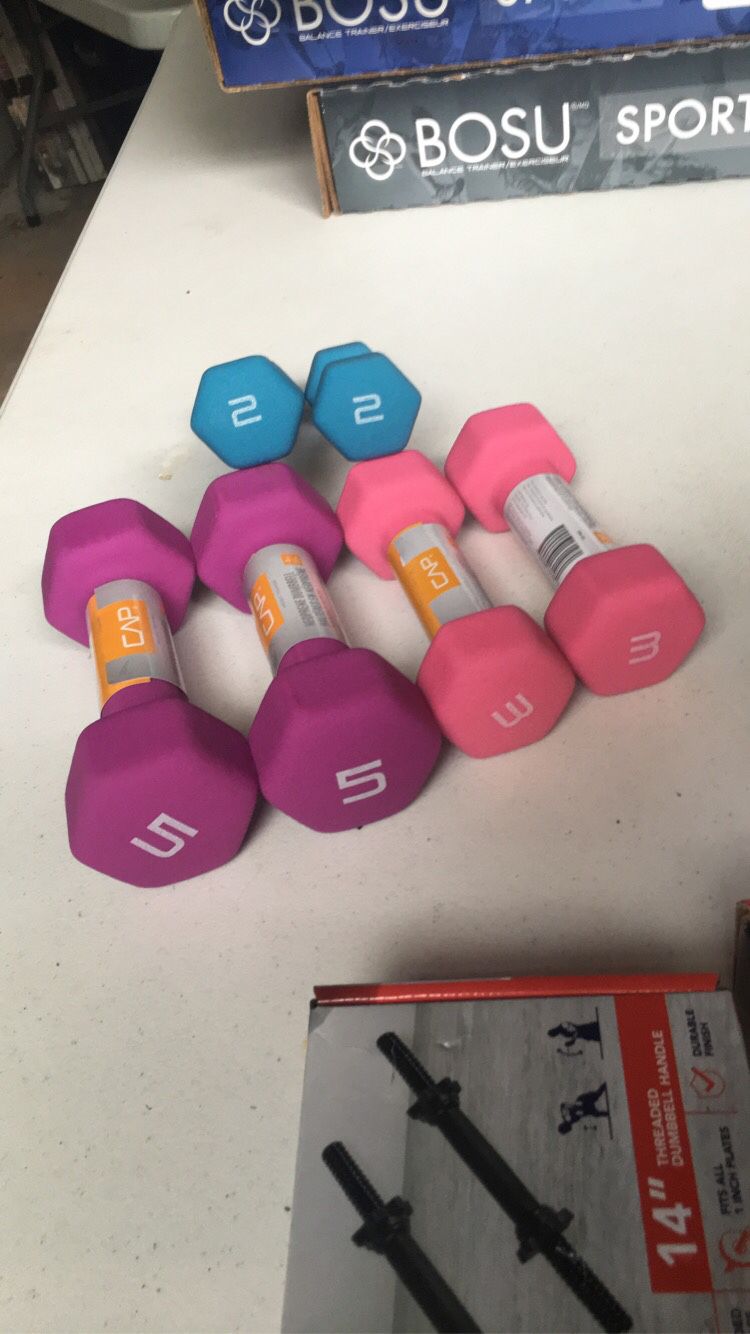 2, 3, & 5 LB Dumbbell Weights