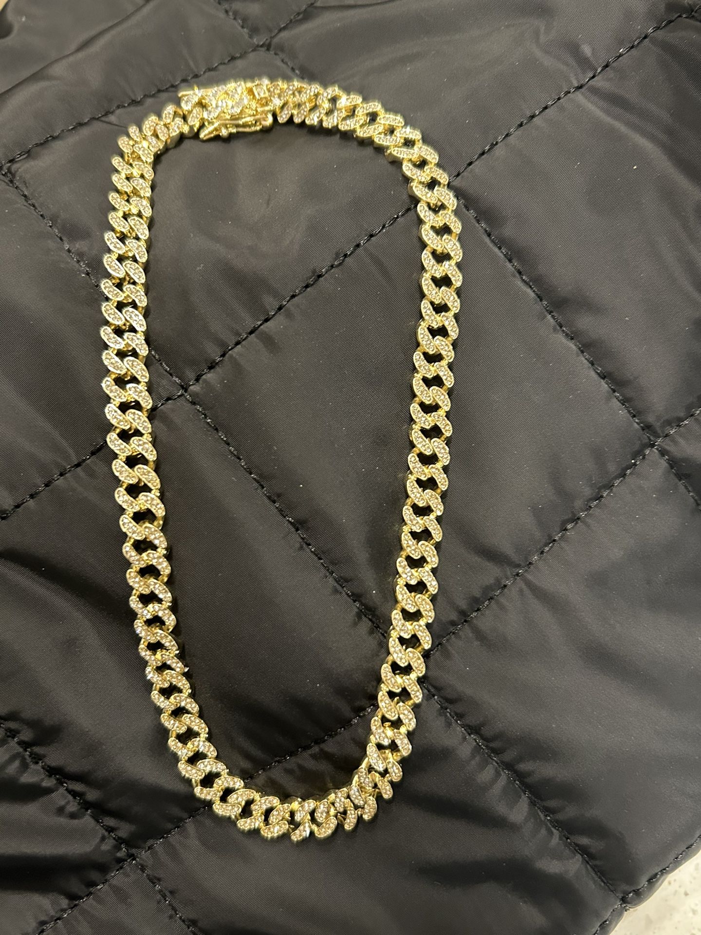 gold plated solid chain