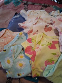 9 onesies  size 3^6 months