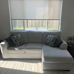 Sliver/ Light Grey Couch